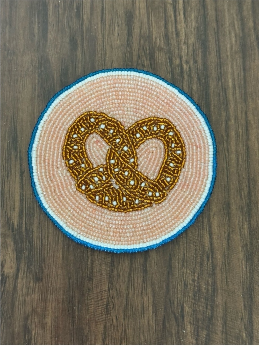 Anthropologie Fiona Beaded Pretzel Coaster